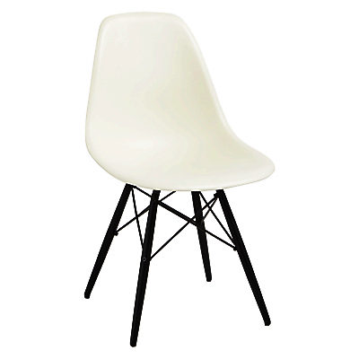 Vitra Eames DSW 43cm Side Chair Cream / Black Maple